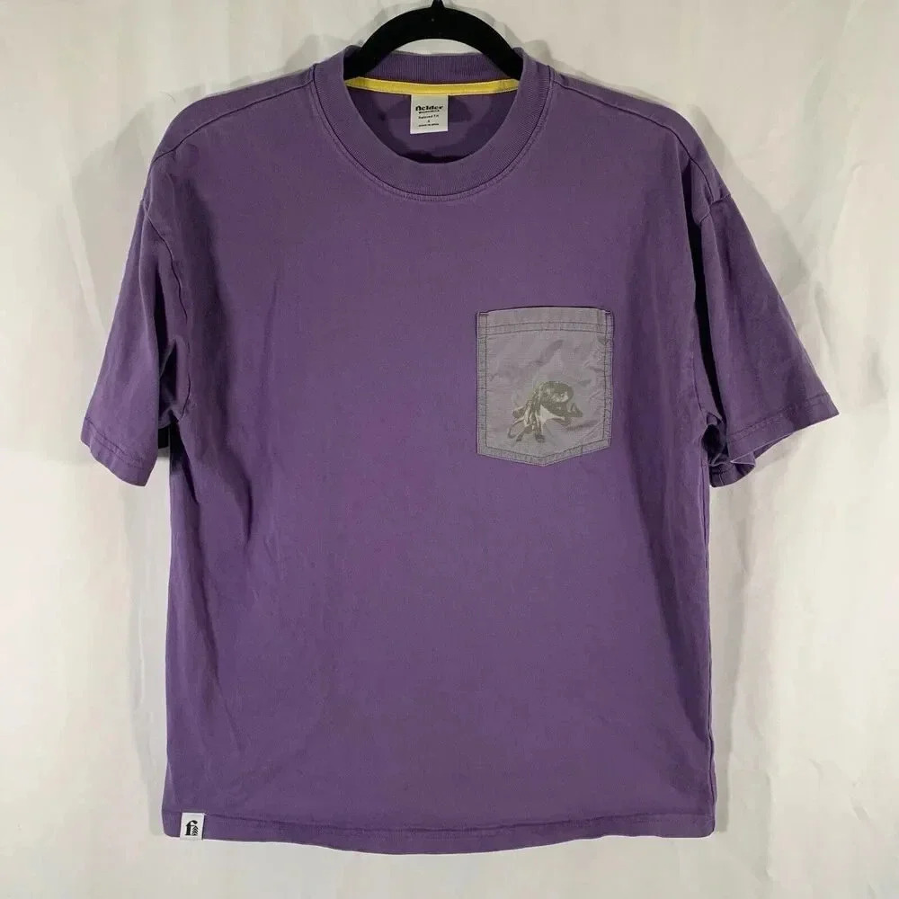 Fielder Bonobos Shirt Men's Small Purple Octopus Print Short Sleeve Crew neck